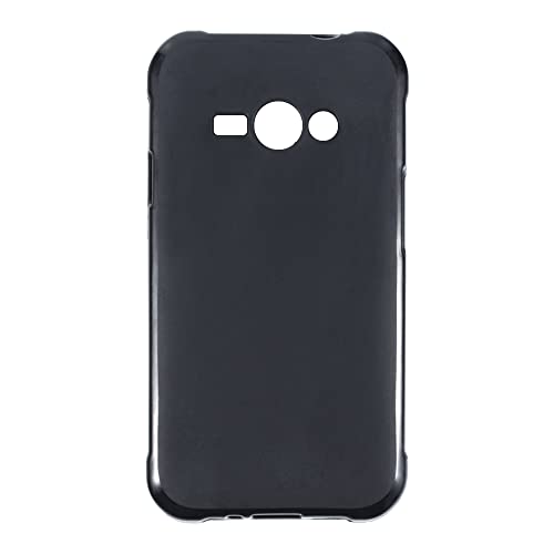 Shantime Soft Case Compatible with Samsung Galaxy J1 Ace, Slim Shockproof Bumper Protective Back Cover, Anti-Scratch Flexible Shell, Grip-Friendly(Black)