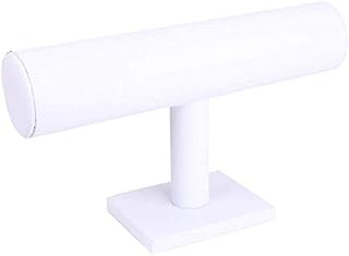 XCSSKG Velvet Jewelry Rack Bracelet Necklace Stand Organizer Holder Display (White)