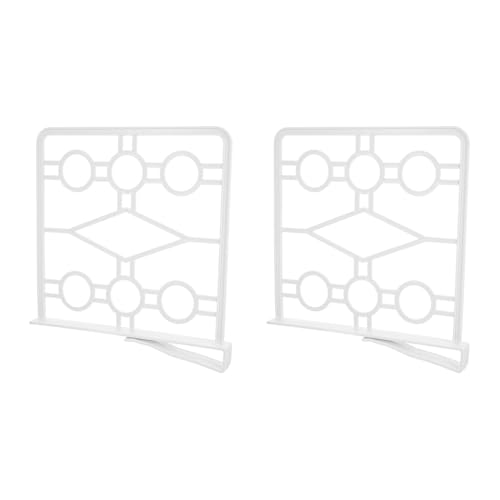 OSOLADY 2個 自由調節可能なプラスチック引き出し仕切り 衣類や小物の収納整理に ワードローブやキッチン棚用オーガナイザー