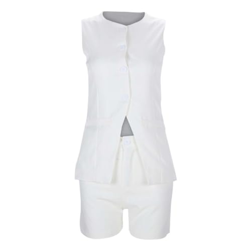 Conjunto informal de chaleco sin mangas: ropa elegante de oficina 5
