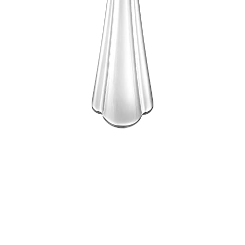 Image of AmazonBasics Cutlery 45-Piece Stainless Steel Flatware Silverware Set with Scalloped Edge, Service for 8