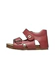 Falcotto BEA-Sandalen aus Leder mit Schnalle und Klettverschluss, Rot ,21 EU