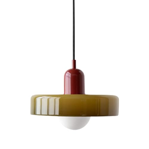 Éclairage Suspendu en Verre Vert Esprit Vintage pour une Décoration de Table Poétique