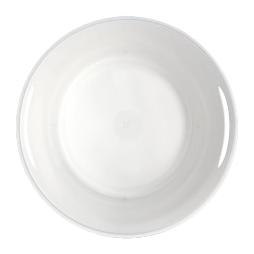 Caneca de basura plástica blanca básica 2.64 galones miniatura 4