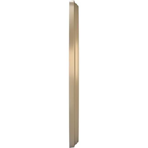 Image of Ekena Millwork 10 inchOD x 3 1 /2 inchID x 3 /4 inchP Berkshire Thermoformed PVC Ceiling Medallion (Fits Canopies up to 4 1 /2 inch), Universal Metallic Champagne Mist