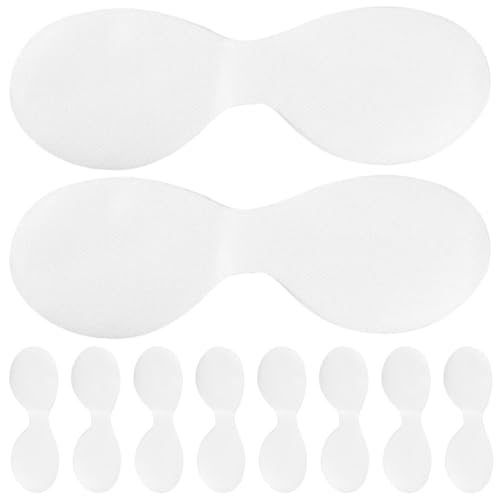 VILLCASE Augenpflege Einweg Vliesstoff Augenmaskenpapier 100 Stück Dünn für Spa Anwendungen und Empfindliche Haut