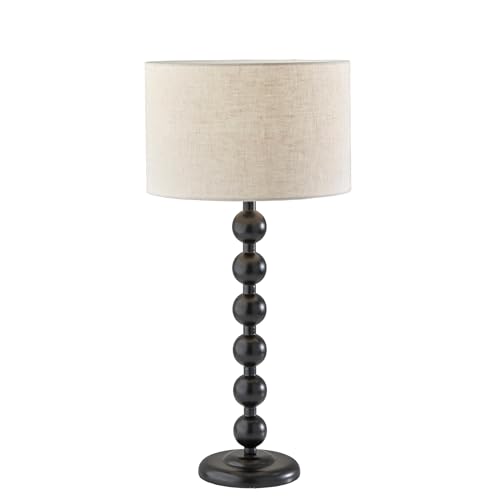 Adesso Orchard Table Lamp Black Wood