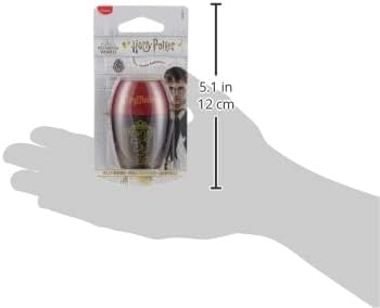 Maped Harry Potter Pencil Sharpener with Reservoir and 1 Hole for Kids, Ergonomic Design, Official Harry Potter Licensed Gryffindor Design, Recyclable Packaging