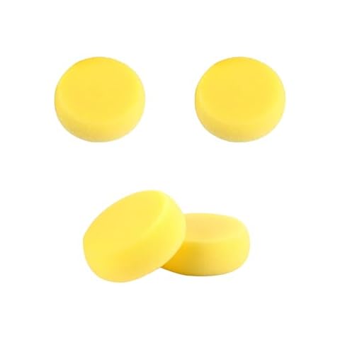 4 Pcs Round Painting Sponge WAFJAMF 2.96inch Yellow Craft Sponges Clay Sponge for Face Painting Art Crafts Cover
