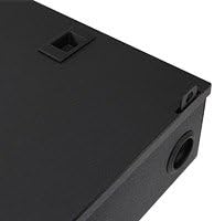 Gruber Fiber Enclosure, WM, 10.2"x12"x3.5",Int.LockDoor,2 Panel,BLK