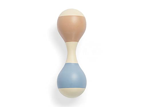 Jollein 119-001-66022 Maracas - Sonajero de madera, color azul Cover