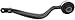 Dorman 522-844 Front Passenger Side Lower Rearward Suspension Control Arm Compatible with Select Lexus Models
