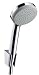 Produktbild hansgrohe Croma 100 Duschkopf inkl. Duschkopfhalter, 4 Strahlarten, Chrom