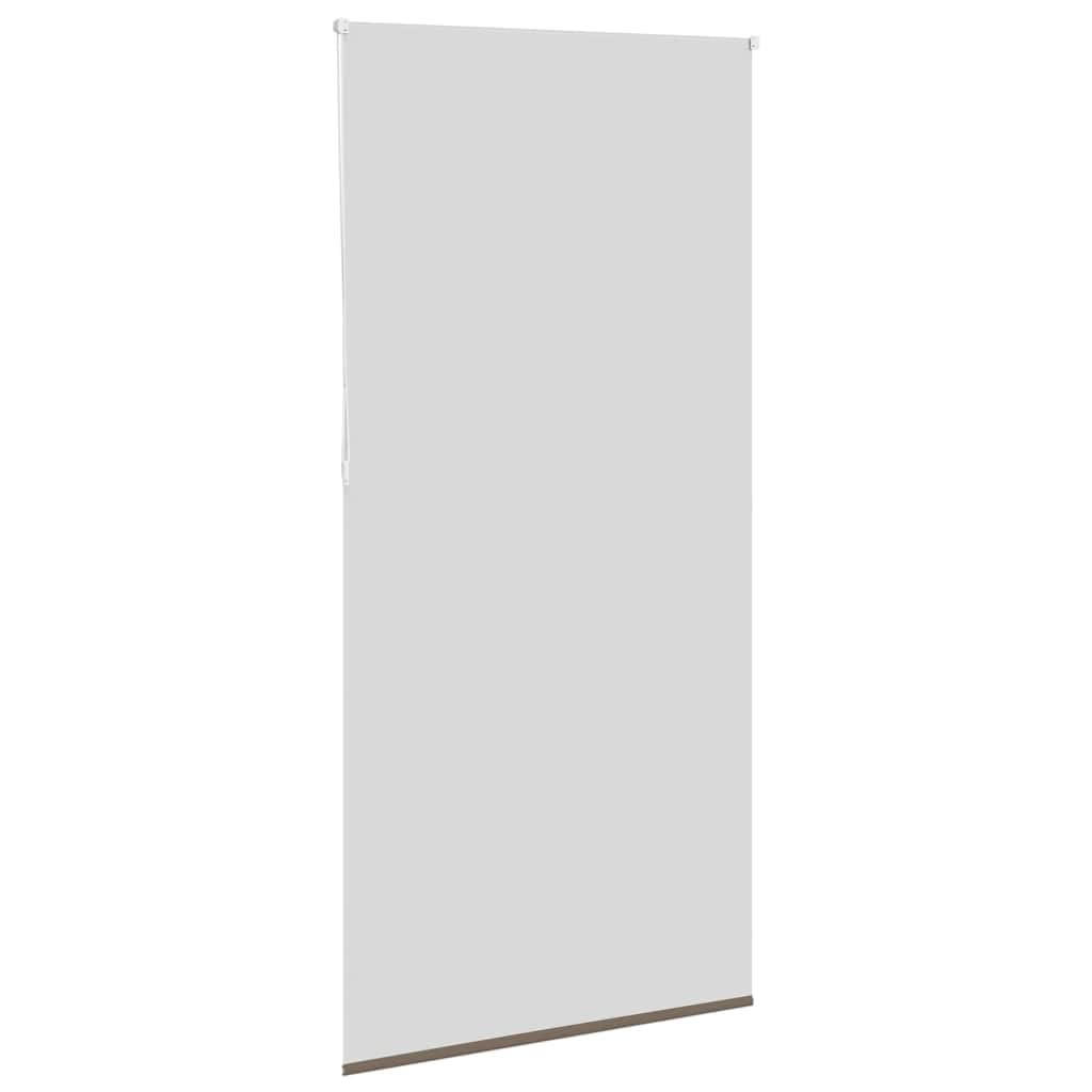 Roleta zaciemniająca kawowy brązowa, 95 x 210 cm, z łącznikiem łańcucha, szerokość materiału 90,7 cm, 100% poliester, szyna aluminiowa, mocowanie zaciskowe i montaż na wiertarce, ochrona