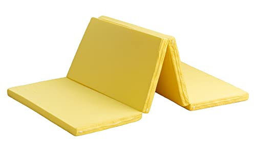 SINGS マットレス 4つ折り イエロー シングル 真ん中硬め バランスS