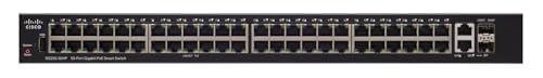 Cisco SG250-50 Managed L2/L3 Gigabit Ethernet (10/100/1000) 1U Black 48x 10/100/1000 Ports, 2 Gigabit Copper/SFP Combo Ports, 2.94kg