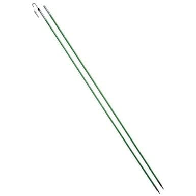 Greenlee 540-24 Fish Stix Kit, 24 ft L, 1/4 in Pole, Fiberglass, Green