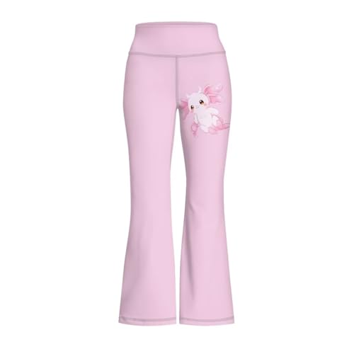 Image of Girls Leggings Floral Print High-Waisted Flared Pants 5-14 Years