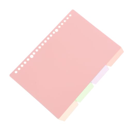 Artibetter 4 Intercalaires Avec Onglets Pastel Et Pochettes En Poly Imperméables Organiseur De Dossiers Multi-Sujets Pour Bureau École Et Cahiers 8.35 X 6.18...