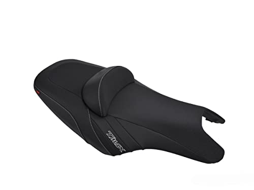 Housse de selle Yamaha T-Max 500 et 530 au style premium noir et coutures gris