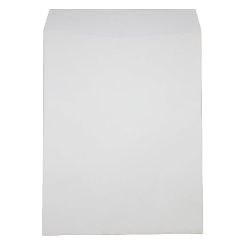 山櫻 封筒 特大04 中貼 ホワイトR40CoC 紙厚120g 〒枠ナシ 100枚 / 大型 340×445mm A3用 再生 白 無地 郵便番号枠なし 00569017-0100
