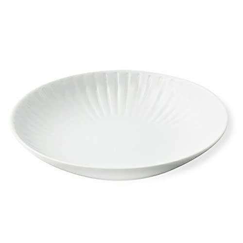 波佐見焼 花ふわり 中皿 プレート 皿 M ホワイト 白 約16cm 電子レンジ可 食洗器可 日本製 10135