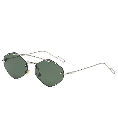 Lunettes de soleil carrées sans monture anti-fatigue oculaire UV400 pour en finir avec l'éblouissement