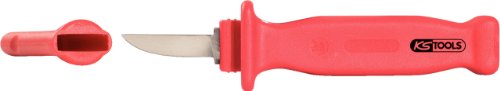 KS Tools 117.1393 Coltello Isolato per Guttaperca, 200 mm