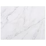 Sewroro Marmor Schneidebrett und Serviertablett Rechteckig Natürliche Grauweiße Farbe Multifunktional für Küche und Bad Kühle Oberfläche Leicht zu Reinigen Küchenzubehör