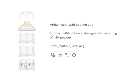 Mepal - Milchpulverturm Mio - Luftdicht verschlossen, inklusive Dosieraufsatz - Zur Dosierung und Aufbewahrung von Milchpulver - Stapeln nach Bedarf - Milchpulver box - Sunshine & Rainbow