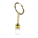 Design élégant : le pendentif exquis en forme de bouteille en verre ajoute une touche d'élégance et de sophistication à vos accessoires, ce qui en fait une décoration élégante, des breloques de bouteille, un porte-clés de bouteille de parfum