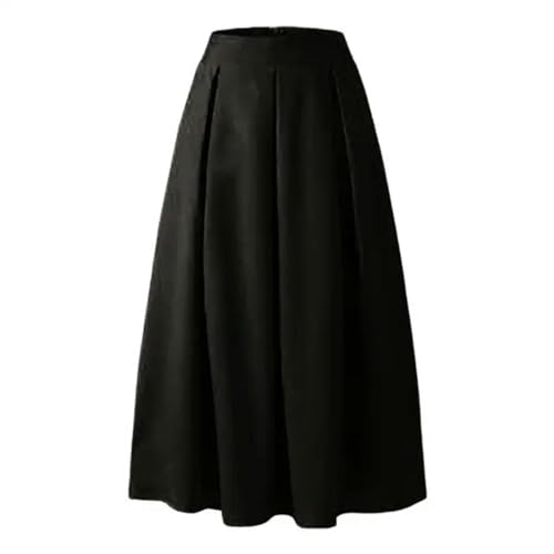 Jupe longue noire taille haute pour affiner la silhouette sans serrer