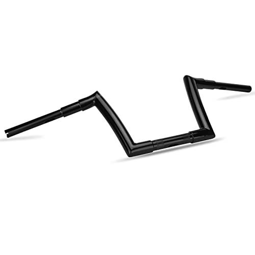 Ape Hangers Handlebar 10 Inch Black 1 1/2" Fits For Harley Touring, Softail, Dyna, Sportster, Baggers, Dressers, Ez Mounting Wiring And Any Custom #TOP1