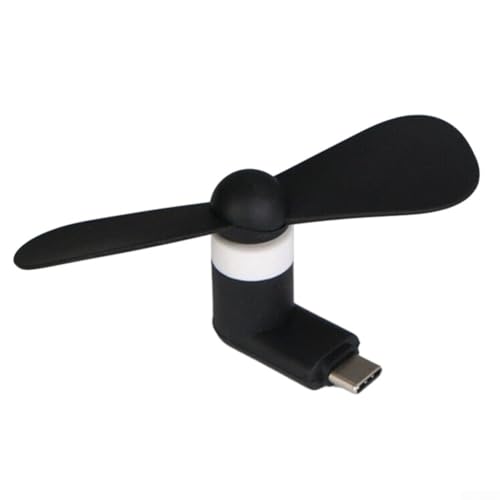 Ventilador USB-C para mini ventilador, portátil, desmontable, de silicona, para teléfonos, tabletas y dispositivos tipo C, varios colores, ligero, silencioso, motor, hogar, oficina, uso al aire libre