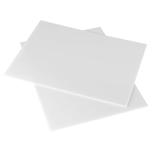 HEIYUET 6 Stück Acrylplatten Weiß, 400 x 300 x 3 mm Acryl Platte Weiss, Kunststoffplatten Acryl Platten für DIY Projekte, Anzeigetafeln, Modellbau, Handwerk