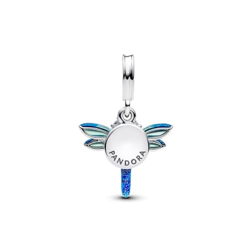 Miniatura 2 de Pandora Moments 793745c01 - Colgante Doble De Libélula De Plata De Ley Con Circonitas, Compatible Con Pulseras Moments Y Me, 4,6x14,7x16,1 Mm, Plata De Ley, Circonita Cúbica