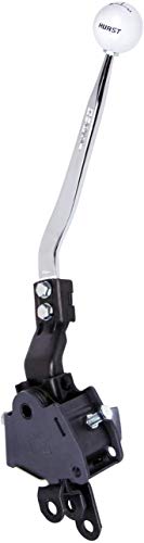 HURST COMPETITION PLUS 4-SPEED SHIFTER,10  NATURAL ALUMINUM STICK,WHITE KNOB,COMPATIBLE WITH 1967-68 CHEVROLET CAMARO
