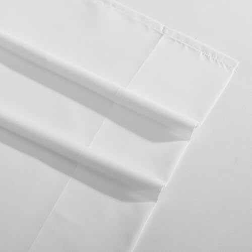 Eddie Bauer - Sheets, Super Soft Bedding with Matching Pillowcases, Temperature-Regulating Fabric, All-Around Comfort, Solid Room Essentials (Logan White, Queen) by Eddie Bauer - Used condition - Image 3