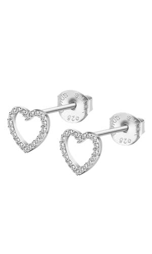 LOTUS SILVER Pendientes LP3670-4/1 Moments Plata Corazón Circonitas engastadas Mujer