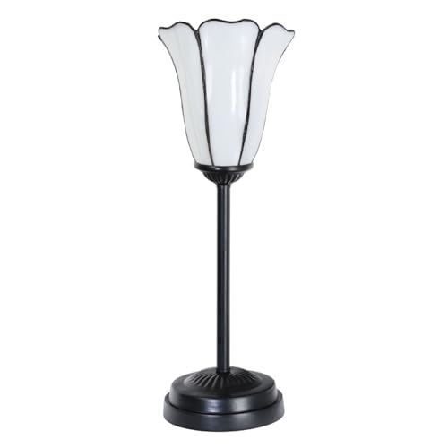 Lampe de table Tiffany slim noire Akkerwinde Art Deco Trade