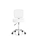 TATARTIST Salon Stool Adjustable Height Rolling Medical Spa Chair Hydraulic 360° Rotating Salon Chair Home Office Beauty Tattoo Pedicure Stool with Backrest (White)