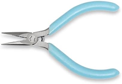 Weller L4GN Xcelite 4" Sub-Miniature Needle Nose Plier with Light Blue Cushion Grip Handle