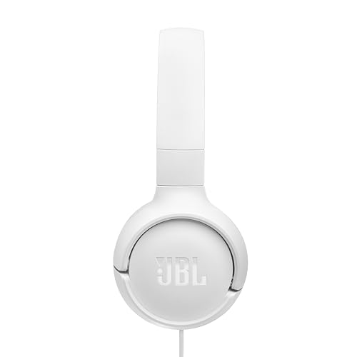 Image of JBL Tune 520C - USB-C Wired on-Ear Headphones with Hi-Res Audio Support, JBL Pure Bass Sound, Comfort fit, USB-C connectivity, 3-Button Remote with Microphone and EQ presets Control (White)