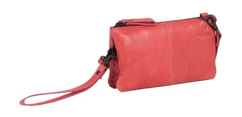 Sac à épaule bandoulière Matera Mustang en cuir rose rouge pour femme