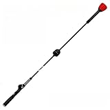 gaoaolf Golf Sound Swing Stick Left Right Handed Adjustable 6-Speed Warm Up Golf Swing Trainer for Beginner Golf Club Practice (Right Hand)