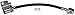 Dorman H620981 Rear Driver Side Brake Hydraulic Hose Compatible with Select Ford Models