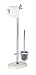 Produktbild WENKO Stand WC-Garnitur Puro - WC-Bürstenhalter, Stahl, 29 x 72 x 15.5 cm, Chrom