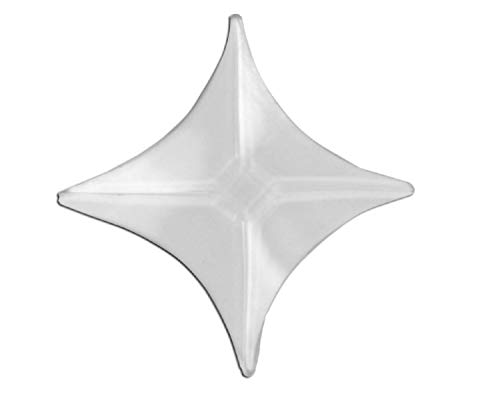 Stained Glass Supplies 1 Inch Clear Star Bevels Pack of 10