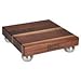 John Boos WAL-9SS Cutting Board With Feet, Walnut, 9" X 9" X 1-1/2",