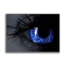 Yeux bleus affiche décorative esthétique 60x80cm pour relooker un mur - 4